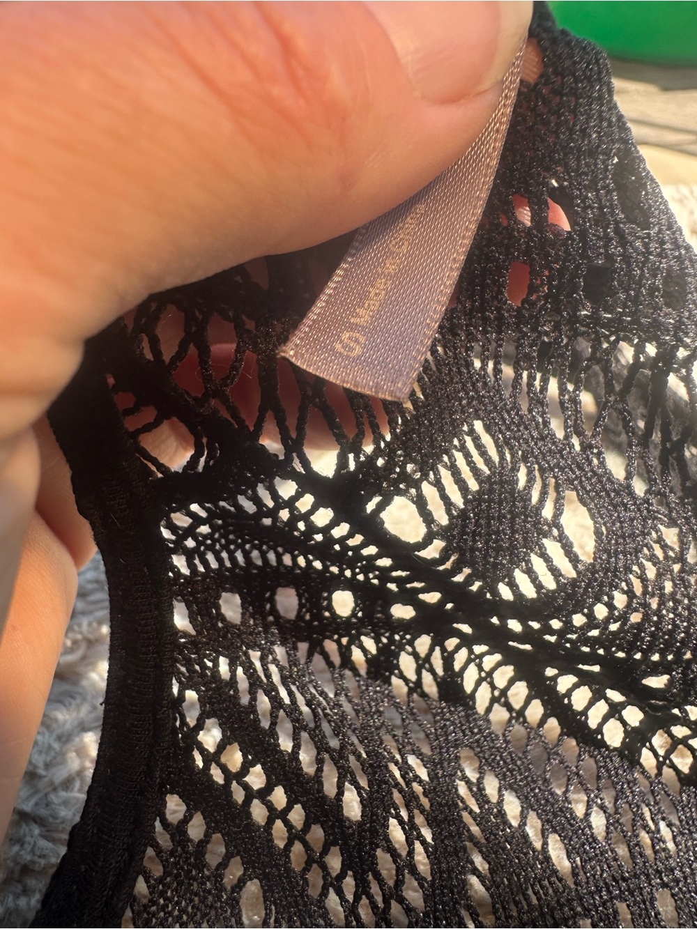 Vanity Black Crochet Racerback Tank Top - Picture 4 of 6